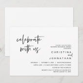 Hochzeitsfeier Party, feiern mit uns Einladung (Vorne/Hinten)