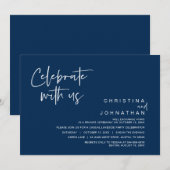 Hochzeitsfeier Party, Feiern mit uns Invita Einladung (Vorne/Hinten)