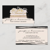 Hochzeitsfeier Pink Custom Cake Visitenkarte (Vorne/Hinten)