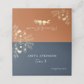 Hochzeitsfeier Platzkarte (Außenseite Aufgefaltet)