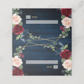 Hochzeitsfeier Platzkarte (Außenseite Aufgefaltet)