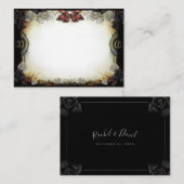 Hochzeitsfeier Platzkarten Halloween BLANK (Vorne/Hinten)