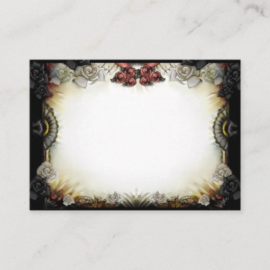 Hochzeitsfeier Platzkarten Halloween BLANK (Vorderseite)