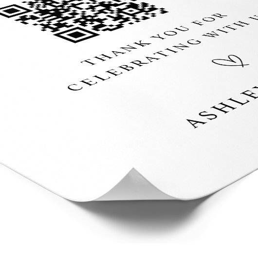 Hochzeitsfeier Poster (Ecke)