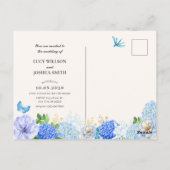 Hochzeitsfeier Postkarte (Rückseite)