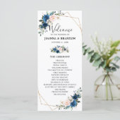 Hochzeitsfeier Programm (Stehend Vorderseite)