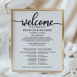 Hochzeitsfeier Programm Board Simple Calligraphy Poster<br><div class="desc">Ein rustikales,  schicke,  schwarze Schrift-Trauungsprogramm. Einfach die Farbe und den Wortlaut anpassen. Bitte kontaktieren Sie mich,  wenn Sie eine Anpassung oder ein individuelles Design benötigen. BITTE BEACHTEN SIE: Für Unterstützung bei Bestellungen,  Versand,  Produktinformationen usw. wenden Sie sich direkt an den Zazzle Kundenservice https://help.zazzle.com/hc/en-us/articles/221463567-How-Do-I-Contact-Zazzle-Customer-Support-.</div>