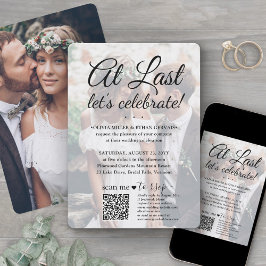 Hochzeitsfeier QR Code UAWG 2 Foto endlich Einladung