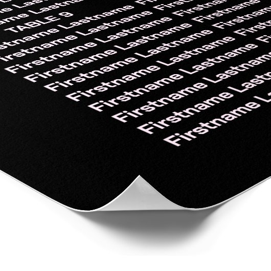 Hochzeitsfeier Rosa Blau geometrische Schwarze Mod Poster (Ecke)