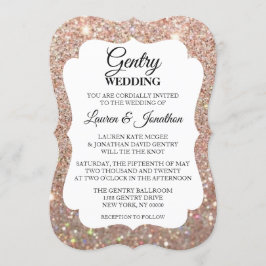Hochzeitsfeier - Rose Gold Einladung