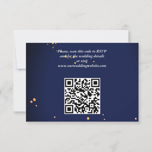 Hochzeitsfeier RSVP (Rückseite)