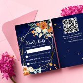 Hochzeitsfeier RSVP Karte