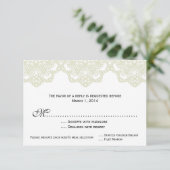 Hochzeitsfeier RSVP Karte (Stehend Vorderseite)
