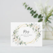 Hochzeitsfeier RSVP Postkarte (Stehend Vorderseite)