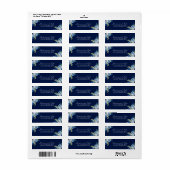 Hochzeitsfeier Rücksendeadresse (Vorne)