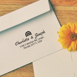 Hochzeitsfeier, Rücksendeadresse, Gummistempel