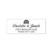 Hochzeitsfeier, Rücksendeadresse, Gummistempel (Prägung)