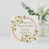 Hochzeitsfeier Set: Die Einladung (Stehend Vorderseite)