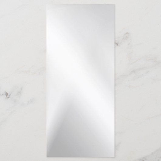 Hochzeitsfeier Silver Hearts Gray Elegantes Abende Menükarte (Rückseite)