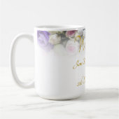 Hochzeitsfeier Tasse - Braut mit farbenprächtigem (Links)