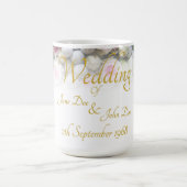 Hochzeitsfeier Tasse - Braut mit farbenprächtigem (Zentrum)