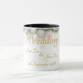 Hochzeitsfeier Tasse - Braut mit farbenprächtigem (Zentrum)