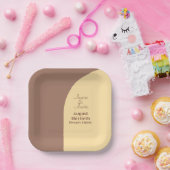 Hochzeitsfeier Tellers Mocha Mousse Arched Pappteller (Party)