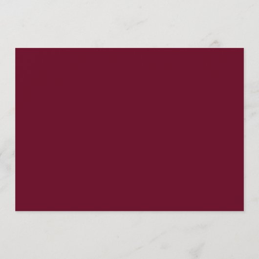 Hochzeitsfeier Timeline Planung einfache Bordeaux Programm (Rückseite)