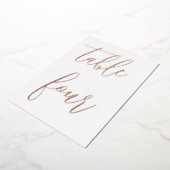 Hochzeitsfeier Tischnummer Modernes Minimalistisch (Gedreht)