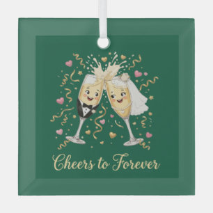 Hochzeitsfeier Toast Ornament Aus Glas