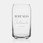 Hochzeitsfeier - Trauzeuge Dosenglas (Rückseite)