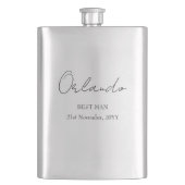 Hochzeitsfeier - Trauzeuge Flachmann (Vorderseite)