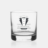 Hochzeitsfeier - Trauzeuge Whiskyglas (Vorderseite)