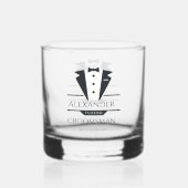 Hochzeitsfeier - Trauzeuge Whiskyglas (Rückseite)