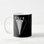 Hochzeitsfeier Tuxedo Matching Bachelor Party Funn Kaffeetasse (Links)