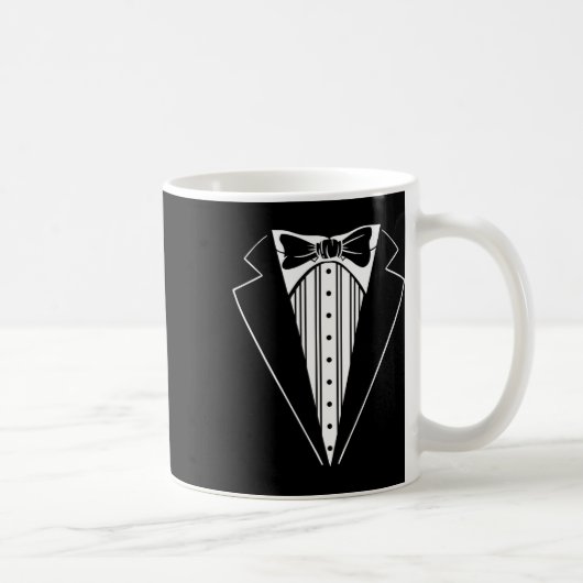 Hochzeitsfeier Tuxedo Matching Bachelor Party Funn Kaffeetasse (Rechts)