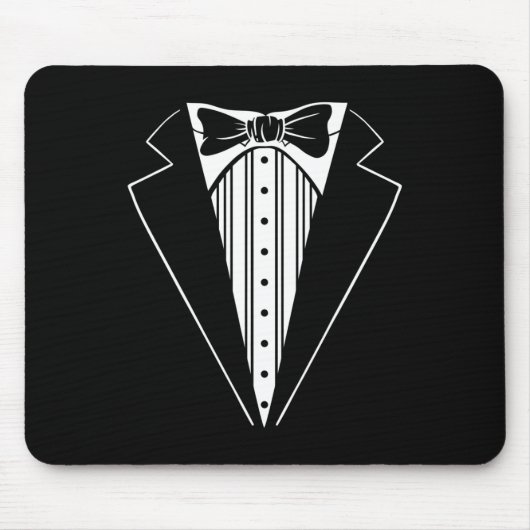 Hochzeitsfeier Tuxedo Matching Bachelor Party Funn Mousepad (Vorne)