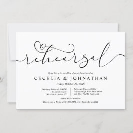 Hochzeitsfeier und Abendessen, modern und minimali Einladung