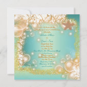 Hochzeitsfeier und elegantes Party Einladung (Rückseite)