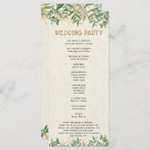 Hochzeitsfeier und Zeremonie Programm (Vorne/Hinten)