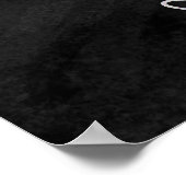 Hochzeitsfeier Unterschreiben Wählen Sie einen Pla Poster (Ecke)