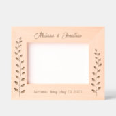 Hochzeitsfeier von Groß-Kraut-Zweigstelle 7x5 Geätzte Rahmen (Vorderseite)