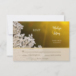 Hochzeitsfeier von Königin Anne in der Wildblume RSVP Karte