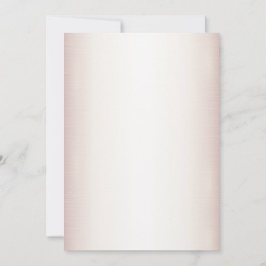 Hochzeitsfeier Wasserfarbe Boho Rosa Blume Elegant Einladung (Rückseite)