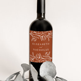 Hochzeitsfeier Weinetikett