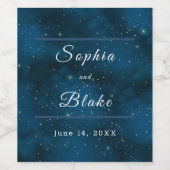 Hochzeitsfeier Weinetikett (Einzelnes Label)