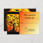 Hochzeitsfeier zu Baumkronen Einladung (Vorne/Hinten)