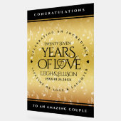 Hochzeitsfeier zum 27. Mal Acrylschild (Winkel)