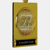 Hochzeitsfeier zum 27. Mal Banner-Ornament Gold (Rechts)