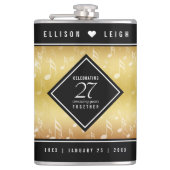 Hochzeitsfeier zum 27. Mal Flachmann (Vorderseite)